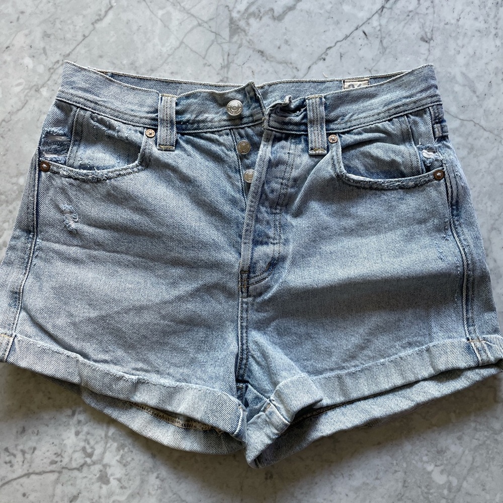 High rise mom shorts